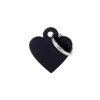 Personalised Heart Tag (Small) - Black Aluminium Personalised Heart Tag (Small) - Black Aluminium