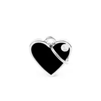 Personalised Handmade Heart Tag (Small) - Black Personalised Handmade Heart Tag (Small) - Black