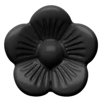 Schieber Perle Blume - Schwarz Schieber Perle Blume - Schwarz
