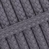 Charcoal Grau | PPM Doppelgeflecht | Ø 8mm Charcoal Grau | PPM Doppelgeflecht | Ø 8mm