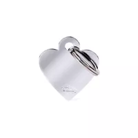 Personalised Heart Tag (Small) - Chrome Plated Personalised Heart Tag (Small) - Chrome Plated