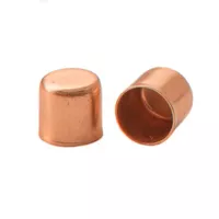 Metall Schnur Endkappe Rose Gold 6 mm - 100 Stücke Metall Schnur Endkappe Rose Gold 6 mm - 100 Stücke