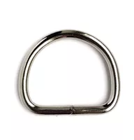 Nickel Plated 14 x 3 mm D-ring Nickel Plated 14 x 3 mm D-ring