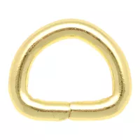 Brass Plated D-Ring - 1 | 10 | 50 | 100 Pieces Brass Plated D-Ring - 1 | 10 | 50 | 100 Pieces