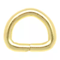 Brass Plated 10 x 3 mm D-Ring - 100 pieces Brass Plated 10 x 3 mm D-Ring - 100 pieces