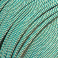 Aquamarine Bleu & Golden Copper Glamour Stripes Paracorde 550 Type III Aquamarine Bleu & Golden Copper Glamour Stripes Paracorde 550 Type III