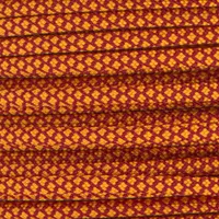 Burgundy & Goldenrod Diamonds Paracord type III Burgundy & Goldenrod Diamonds Paracord type III
