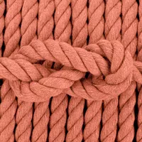 Dark Pink Cotton Twisted Rope - Ø 10 mm Dark Pink Cotton Twisted Rope - Ø 10 mm