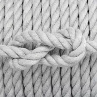 Dove Grey Cotton Twisted Rope - Ø 10 mm Dove Grey Cotton Twisted Rope - Ø 10 mm