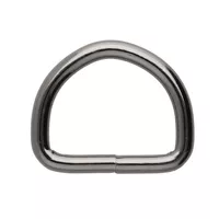 Gun Metal 25 x 4 mm D-Ring Gun Metal 25 x 4 mm D-Ring