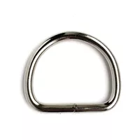 Nickel Plated 20 x 3 mm D-ring Nickel Plated 20 x 3 mm D-ring