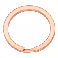 Rose Gold 20 x 3 mm Schlüsselanhänger Ring Rose Gold 20 x 3 mm Schlüsselanhänger Ring