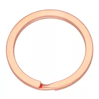 Rose Gold 25 x 3 mm Schlüsselanhänger Ring Rose Gold 25 x 3 mm Schlüsselanhänger Ring