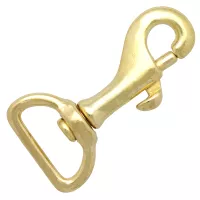 Brass Snap Hook 52 mm - ⧄ 21 mm Brass Snap Hook 52 mm - ⧄ 21 mm