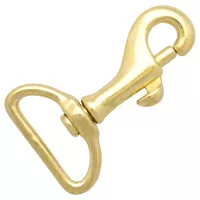 Brass Plated Snap Hook 54 mm - ⧄ 26 mm Brass Plated Snap Hook 54 mm - ⧄ 26 mm
