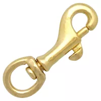 Brass Snap Hook 55 mm - Ø 11 mm Brass Snap Hook 55 mm - Ø 11 mm
