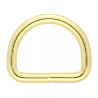 Gold 20 x 3 mm D-ring Gold 20 x 3 mm D-ring