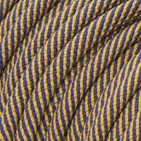 Marine Blue & Gold Spiral - Dog Leash Rope - Ø 10mm Nylon Marine Blue & Gold Spiral - Dog Leash Rope - Ø 10mm Nylon