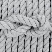 Light Grey Cotton Twisted Rope - Ø 10 mm Light Grey Cotton Twisted Rope - Ø 10 mm