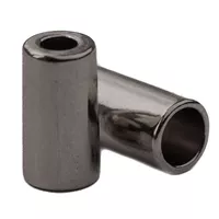 Schnur End 'Gun Metal' 6 mm. (1 Stück) Schnur End 'Gun Metal' 6 mm. (1 Stück)