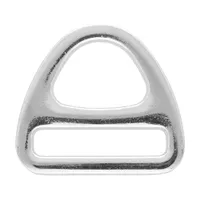 Nickel Plated 25 x 4 mm Harness Triangle D-ring Nickel Plated 25 x 4 mm Harness Triangle D-ring