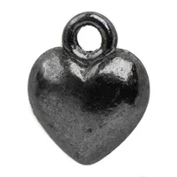 Charme Herz Gun Metal Charme Herz Gun Metal