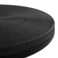 Noir 16mm Bande de Velcro Noir 16mm Bande de Velcro