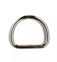 Nickel Plated 10 x 2 mm D-ring Nickel Plated 10 x 2 mm D-ring