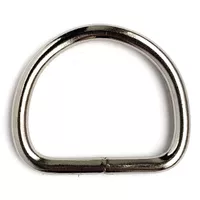 Nickel Plated 30 x 4 mm D-ring Nickel Plated 30 x 4 mm D-ring