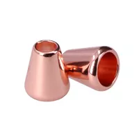 Schnur End Kegel 'Rose Gold' 4 mm. (1 Stück) Schnur End Kegel 'Rose Gold' 4 mm. (1 Stück)