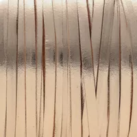 Metallic Foil Rose Gold - Kangaroo Leather Lacing 3 mm Metallic Foil Rose Gold - Kangaroo Leather Lacing 3 mm