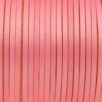 Metallic Rose Pink 3 mm Flat Leather Cord Metallic Rose Pink 3 mm Flat Leather Cord