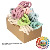 Mix-Paket - Gedrehtes Baumwollschnur 10 mm (750G) Mix-Paket - Gedrehtes Baumwollschnur 10 mm (750G)