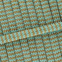 Neon Turquoise & Gold Brown Shockwave Paracord 550 Type III Neon Turquoise & Gold Brown Shockwave Paracord 550 Type III