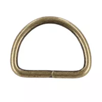 Antikes Messing 26 x 3 mm D-Ring Antikes Messing 26 x 3 mm D-Ring