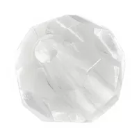 Facettierte runde Acrylperle - Transparent Facettierte runde Acrylperle - Transparent