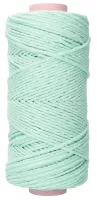 Pastel Mint 3 mm. Macramé Cotton Cord (Single Strand) - 150 m - 500 gram Pastel Mint 3 mm. Macramé Cotton Cord (Single Strand) - 150 m - 500 gram