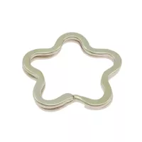 Stahl 34 x 3 mm Sternförmiger Schlüsselanhänger Stahl 34 x 3 mm Sternförmiger Schlüsselanhänger