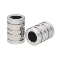 Silber Schnur Schlauf 'Edelstahl' 5 mm Silber Schnur Schlauf 'Edelstahl' 5 mm