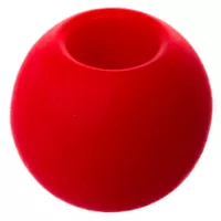 Runde Kunststoffperle - Rot Runde Kunststoffperle - Rot