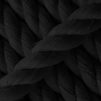 Black Cotton Twisted Rope - Ø 16 mm Black Cotton Twisted Rope - Ø 16 mm