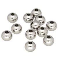 2,5 mm - Edelstahl Runde Perle - Silber 2,5 mm - Edelstahl Runde Perle - Silber
