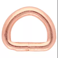 Roségold 10 x 2 mm D-Ring Roségold 10 x 2 mm D-Ring