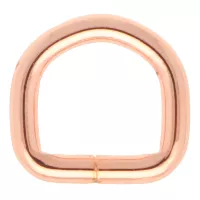 Roségold 13 x 3 mm D-Ring Roségold 13 x 3 mm D-Ring