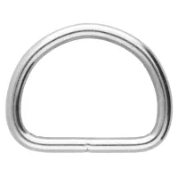 Nickel Plated 38 x 5 mm D-ring Nickel Plated 38 x 5 mm D-ring