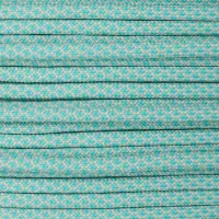 Cream & Turquoise Diamonds Paracorde 550 Type III Cream & Turquoise Diamonds Paracorde 550 Type III