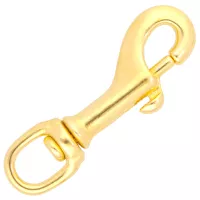 Solid Brass Snap Hook 68 mm - Ø 10 mm Solid Brass Snap Hook 68 mm - Ø 10 mm