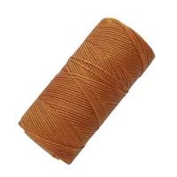 Chocolate Brown #498 - 1.00 mm - Braided Linhasita Waxed Polyester Cord (PE) Chocolate Brown #498 - 1.00 mm - Braided Linhasita Waxed Polyester Cord (PE)