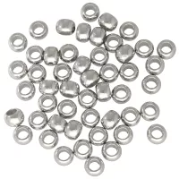 4 mm - Satz mit 50 Acrylperle rund - Silber 4 mm - Satz mit 50 Acrylperle rund - Silber