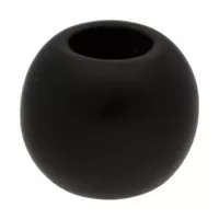 Schwarz 10 x 12 mm Runde Kunststoffperle Schwarz 10 x 12 mm Runde Kunststoffperle